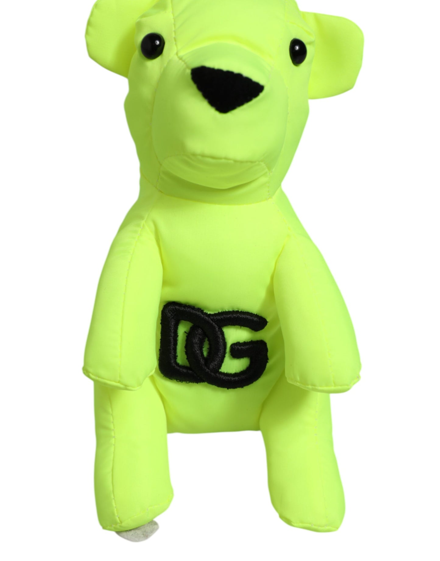 Neon Green Bear Embroidered Logo Men Keychain Clasp  Keyring