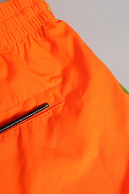 Orange Polyester Beachwear Men Shorts Swimwear