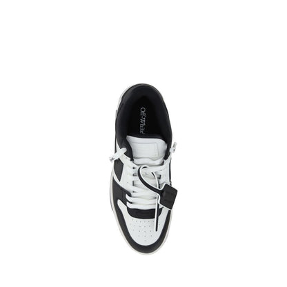 Black Rubber Low Top Sneakers