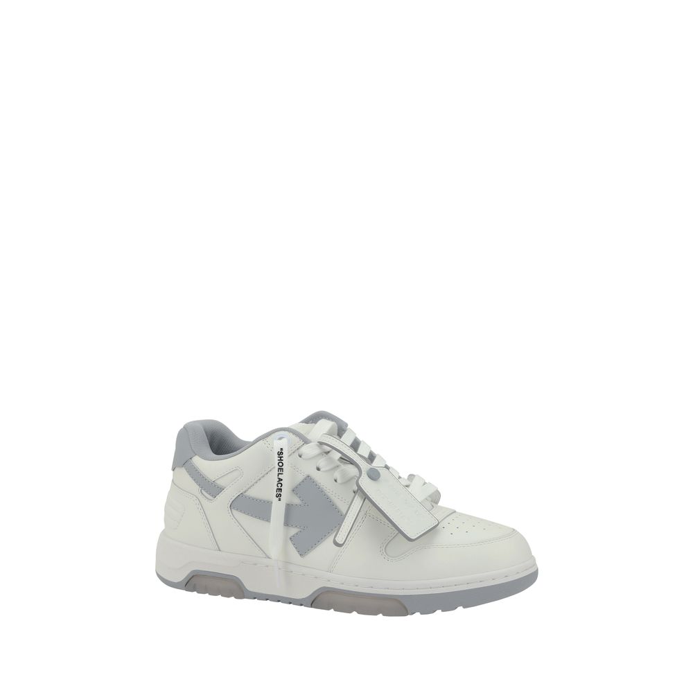 White Rubber Low Top Sneakers
