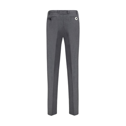 Gray Fleece Wool Dress Pants
