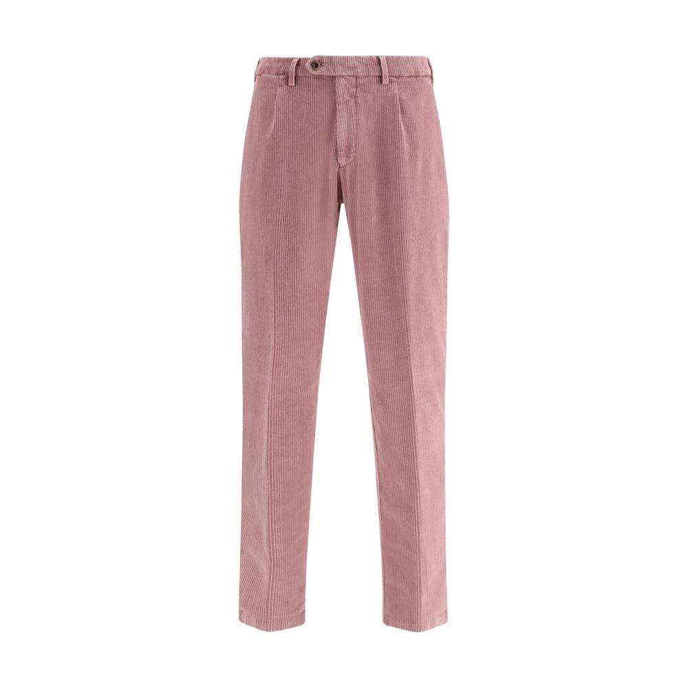 Multicolor Cotton Casual Pants