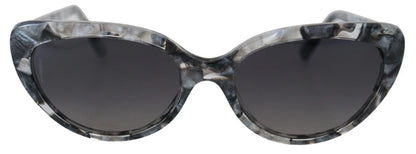 DG4194 Gray Acetate Logo Plaque Cat Eye Lens Sunglasses