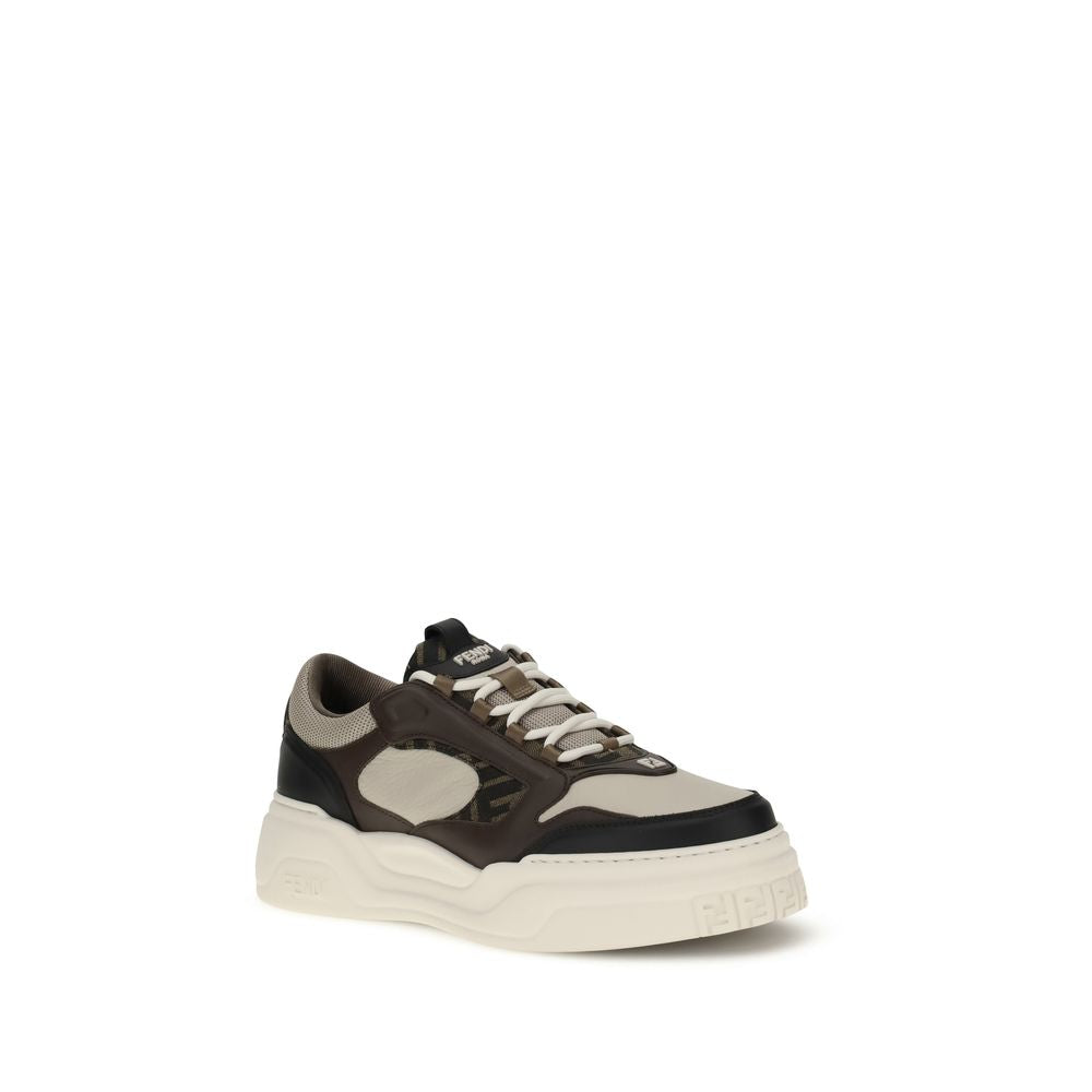 Black Calf Leather Bos Taurus Low Top Sneakers
