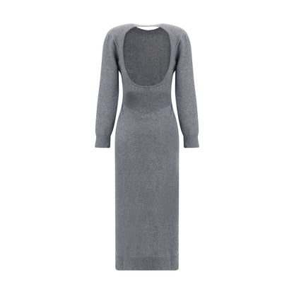 Gray Cashmere Casual Dress