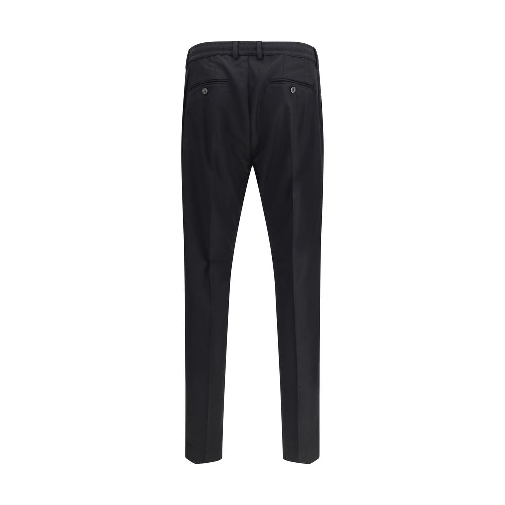 Black Fleece Wool Dress Pants