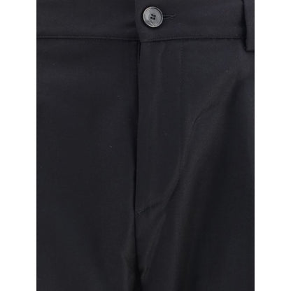Black Fleece Wool Dress Pants
