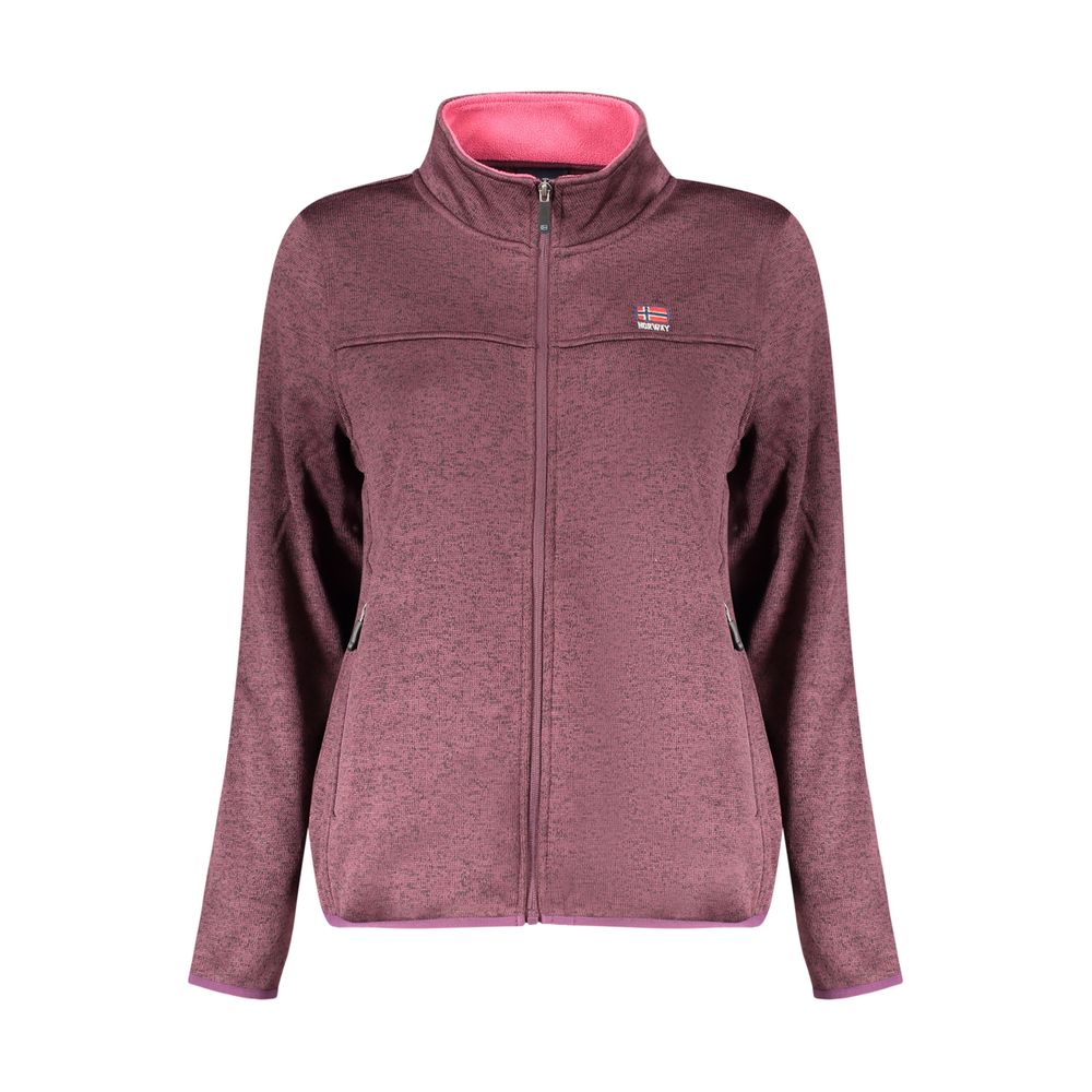 "Viola Polyester Woman Sweatshirt with External Zip Pockets"