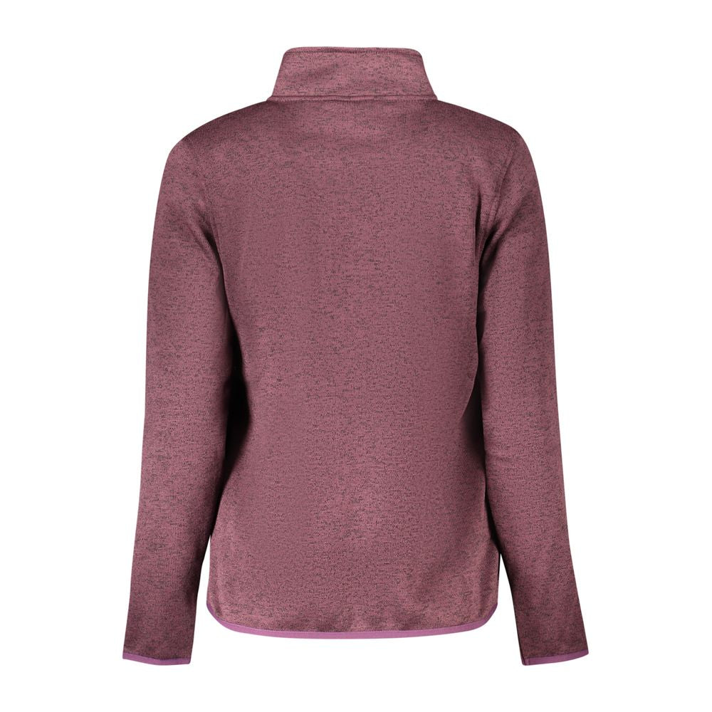 "Viola Polyester Woman Sweatshirt with External Zip Pockets"
