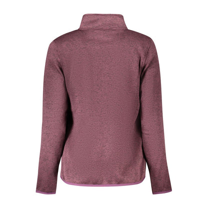 "Viola Polyester Woman Sweatshirt with External Zip Pockets"