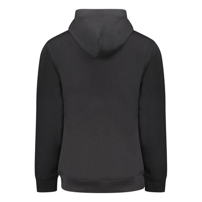 Black Cotton Men's Hoodie