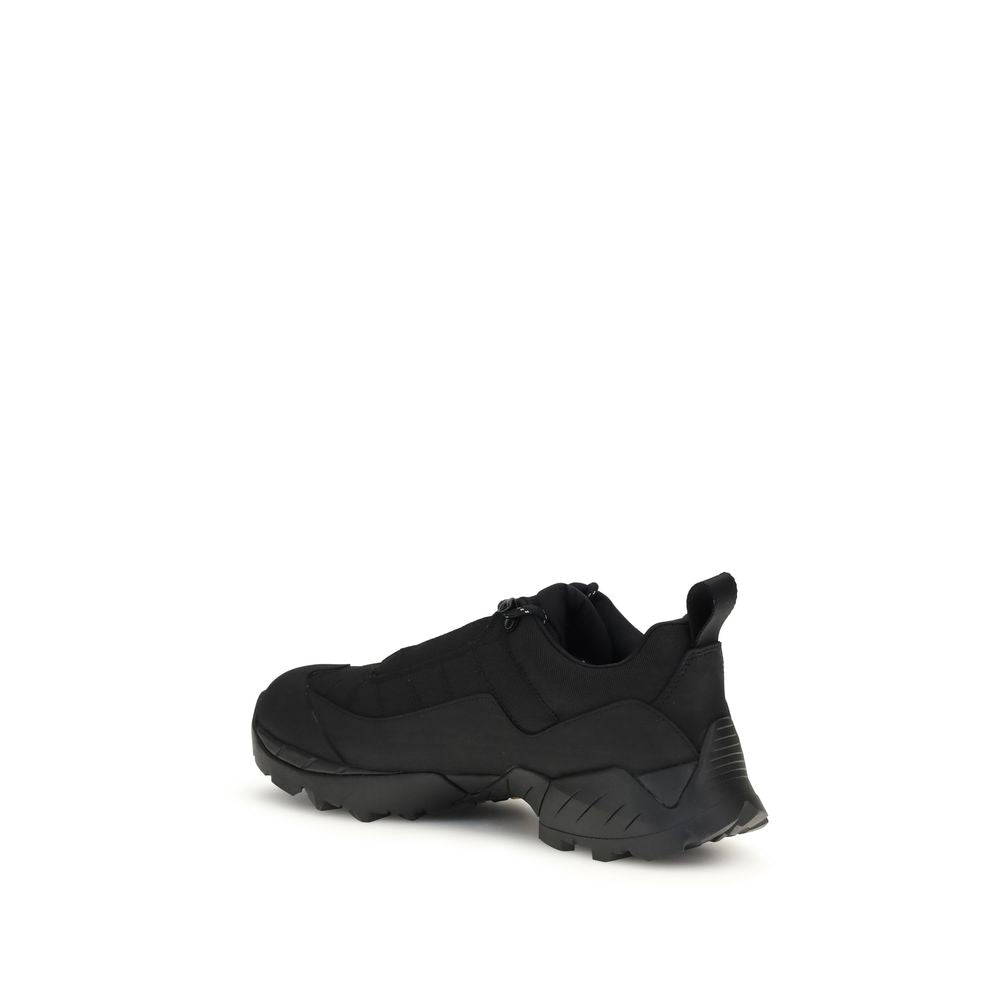 Black Polyamide Athletic Sneakers