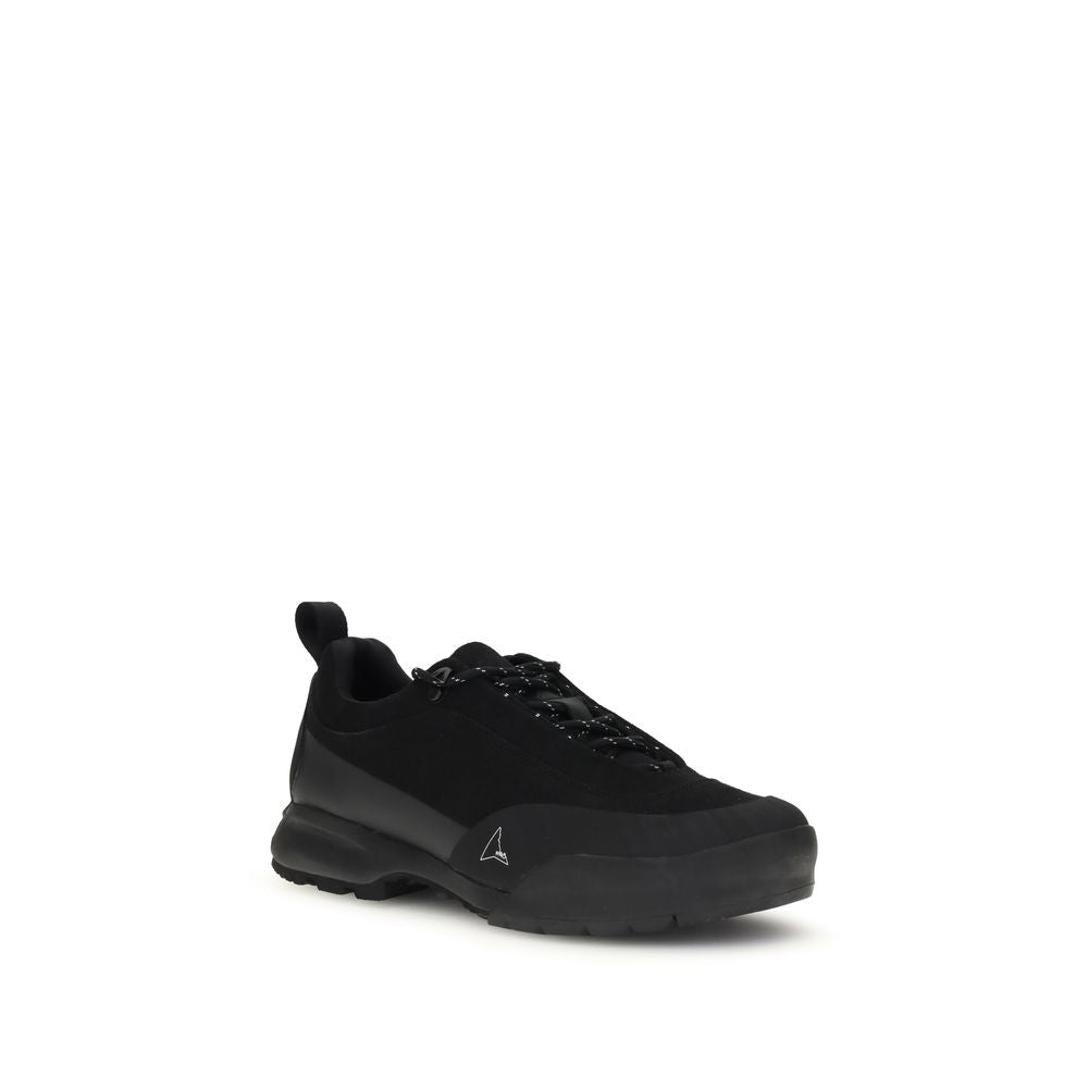 Black Polyamide Athletic Sneakers