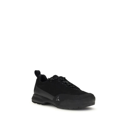 Black Polyamide Athletic Sneakers