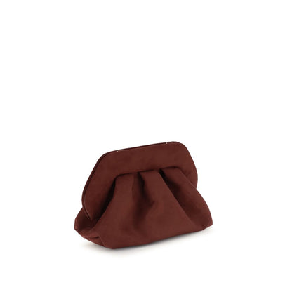 Brown Other Fibres Clutch Bag