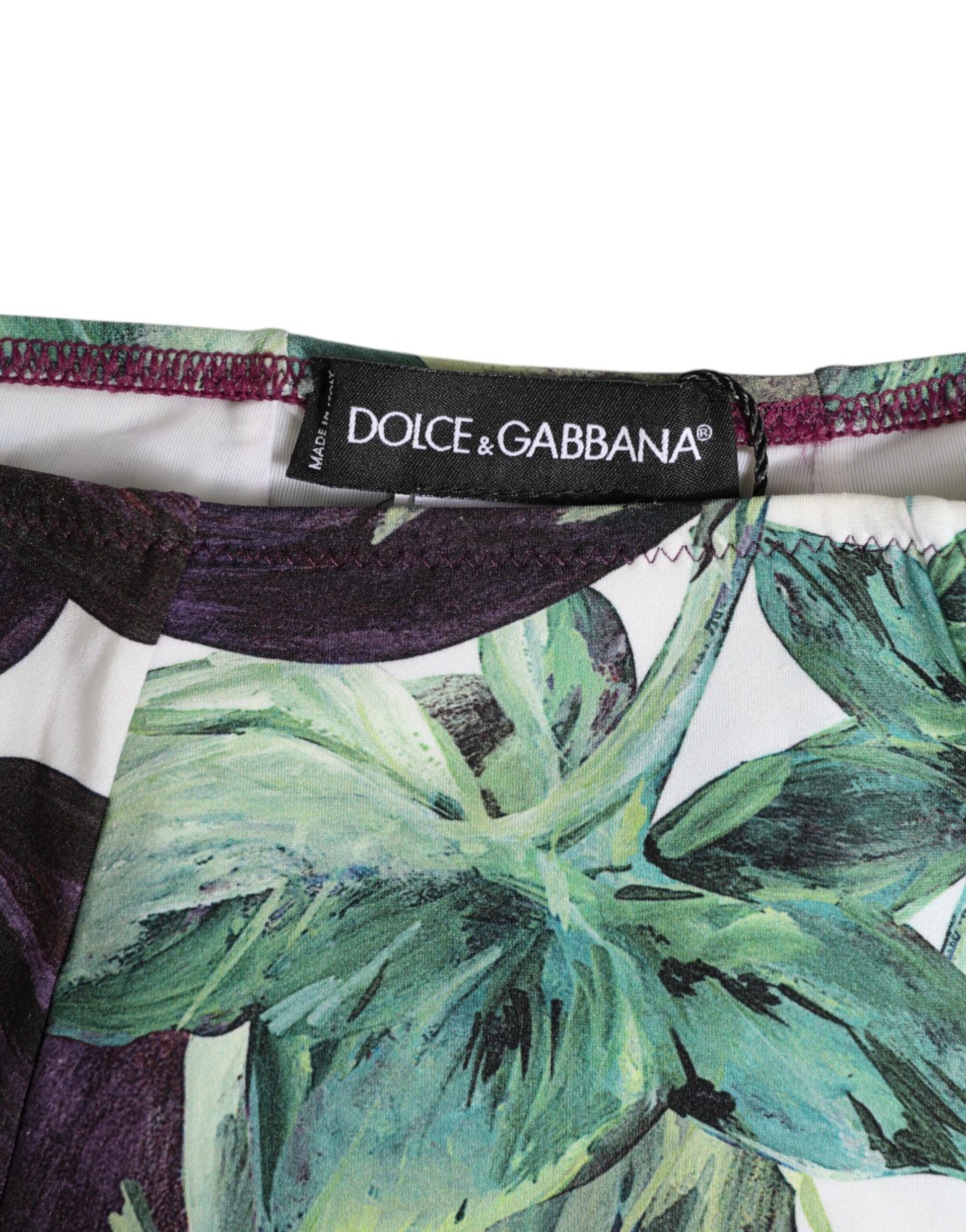 Eggplant Print High-Waist Briefs Underwear