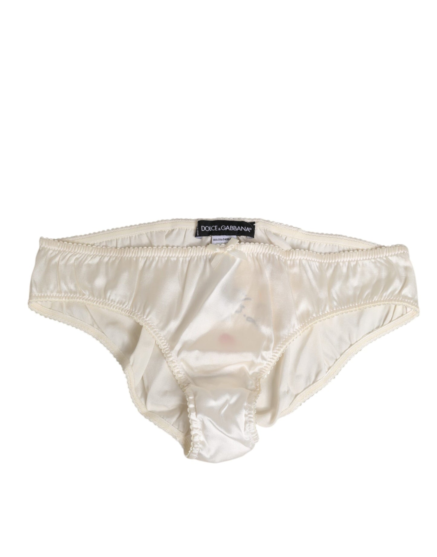 White Silk Satin Lingerie Panty  Underwear