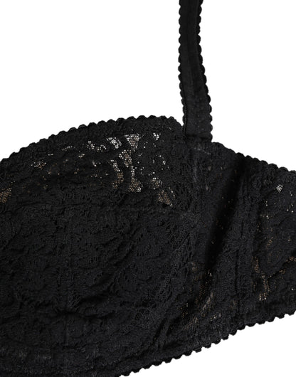 Black Lace Underwire Bra Lingerie Underwear
