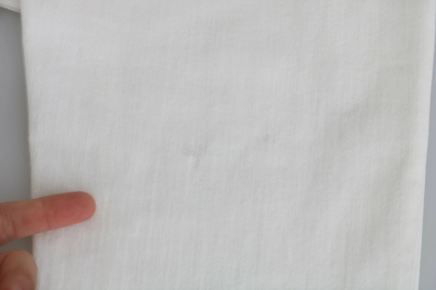 White Cotton Slim Fit Mid Waist Skinny Trouser Jeans