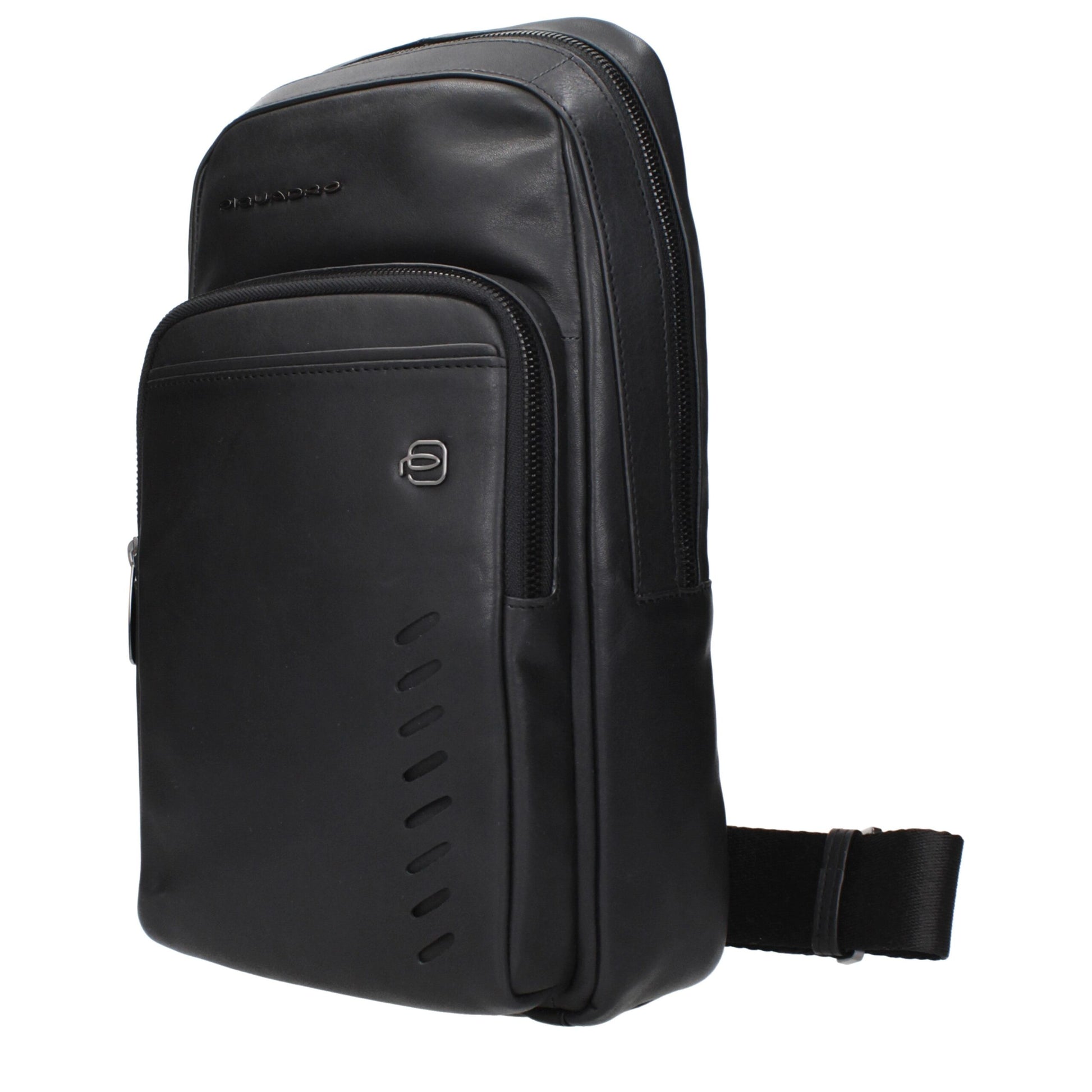 Black Leather Crossbody Bag