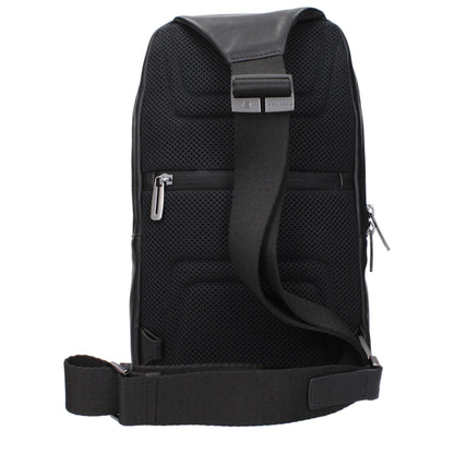 Black Leather Crossbody Bag