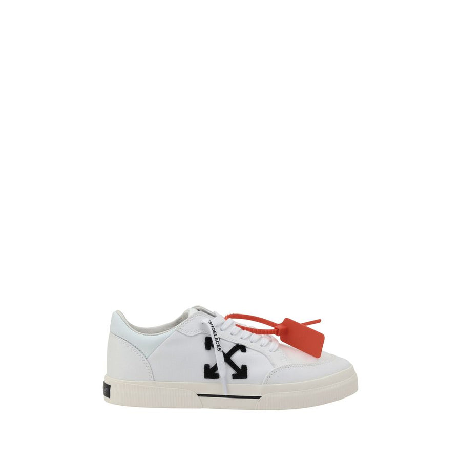 White Rubber Low Top Sneakers