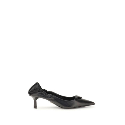 Black Calf Leather Bos Taurus High Heel Pumps