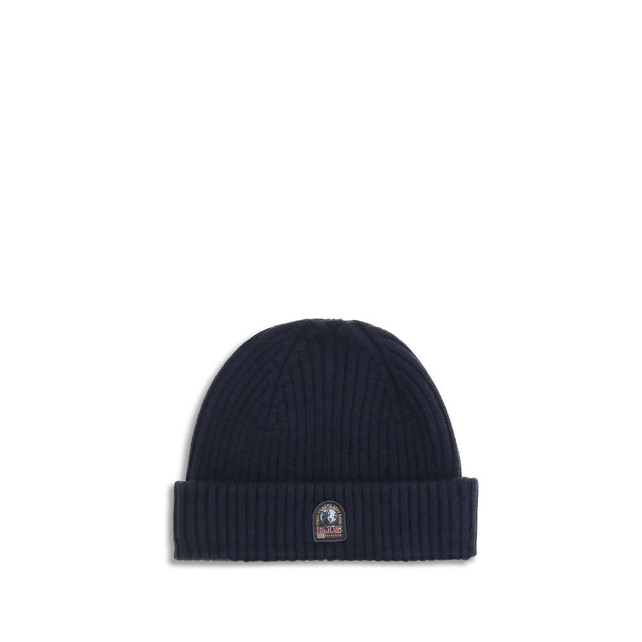 Black Merino Wool Beanie