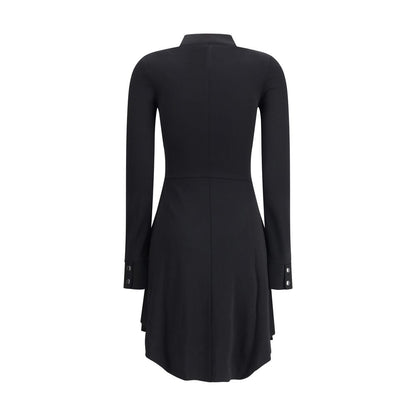 Black Viscose Casual Dress