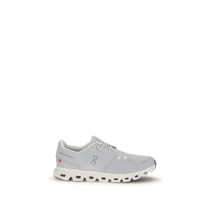 White Fabric Athletic Sneakers