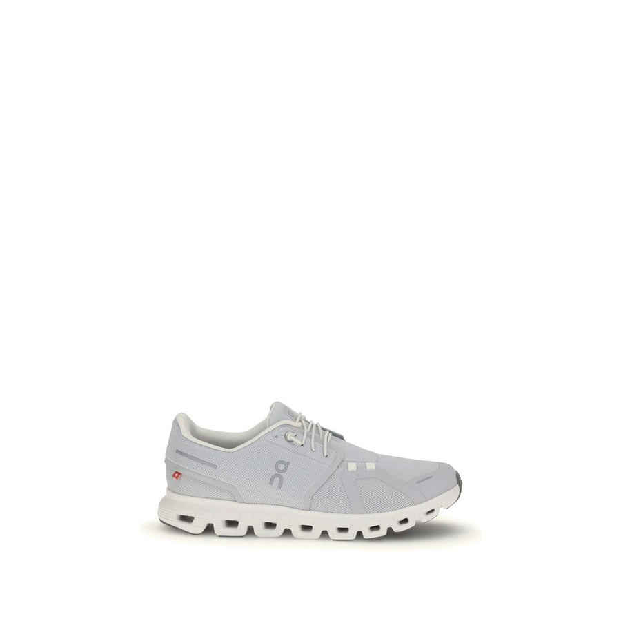 White Fabric Athletic Sneakers