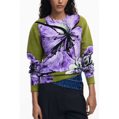 Purple Elastane Sweater