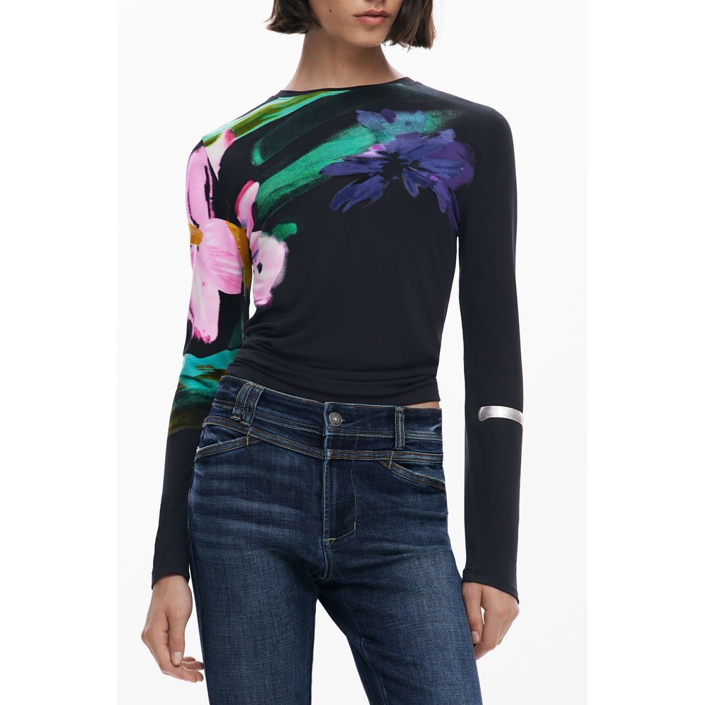 Black Elastane T-Shirt