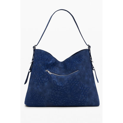 Blue Polyethylene Women Handbag