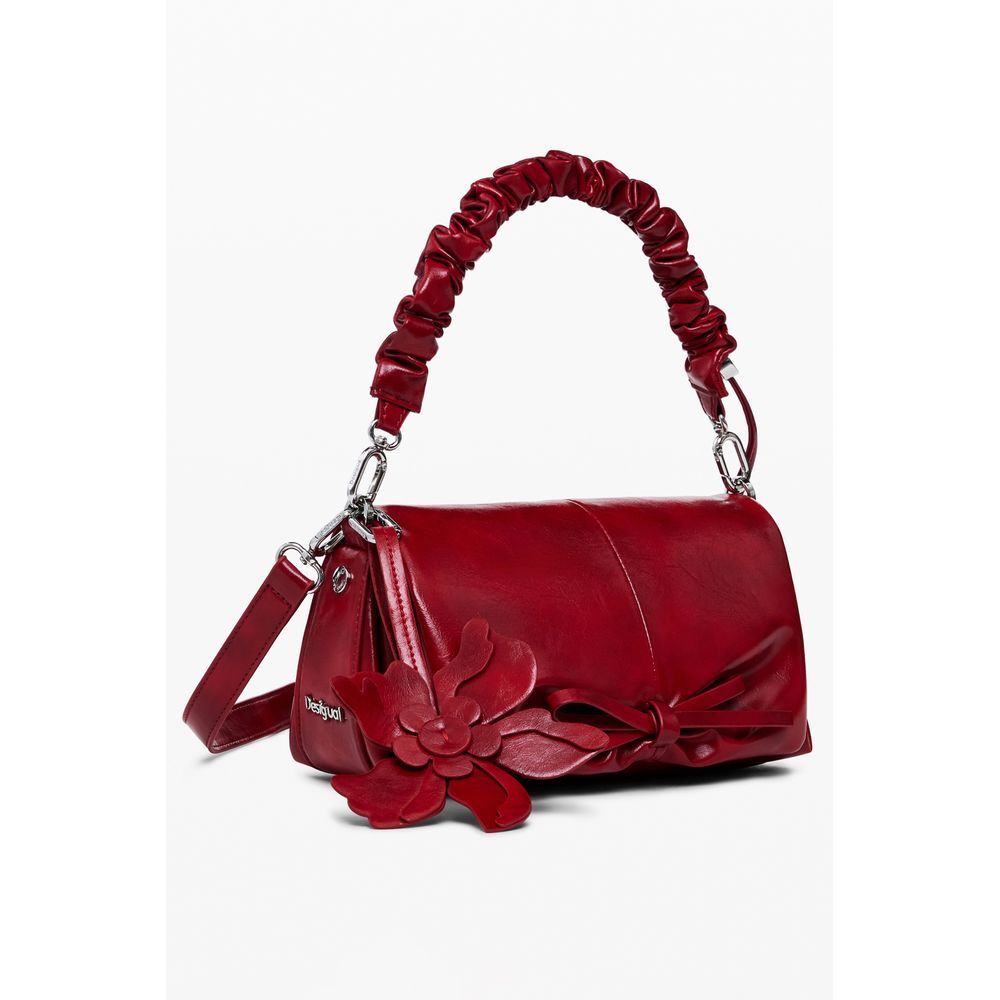 Red Polyethylene Women Handbag