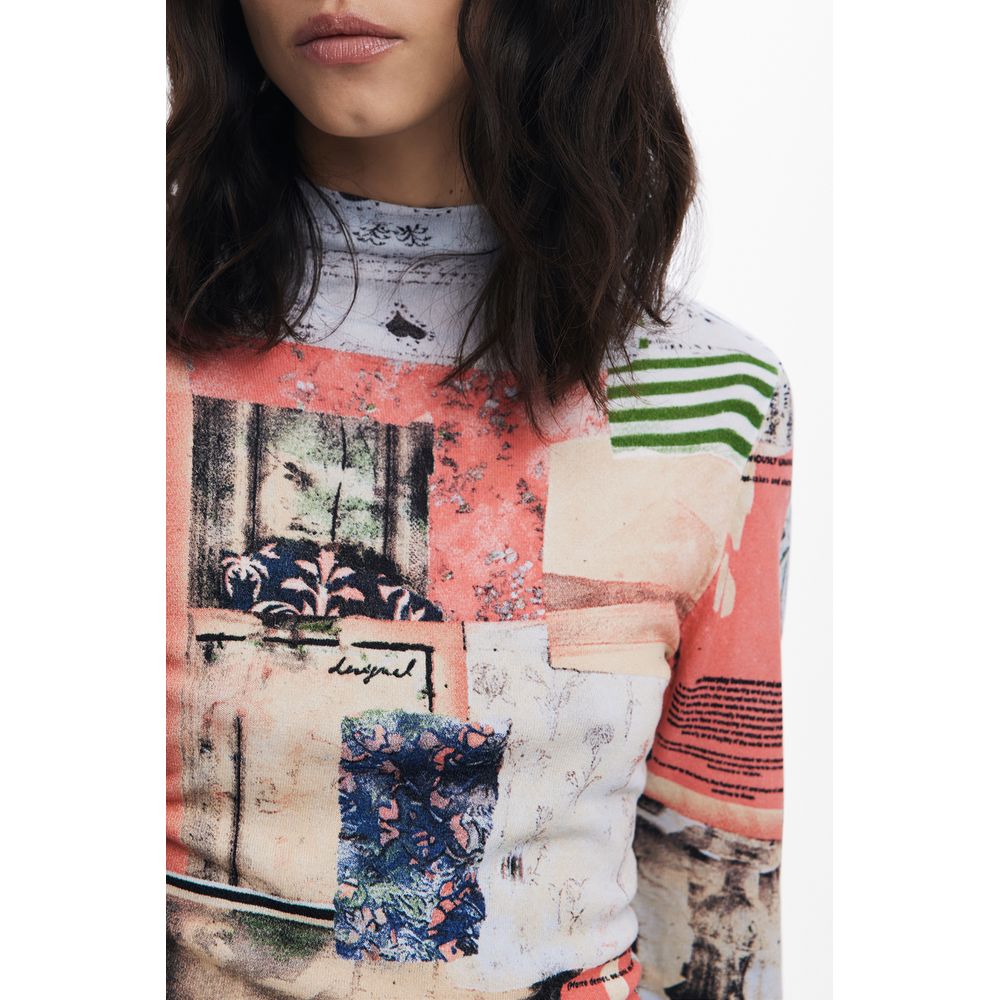 Pink Viscose Women Sweater