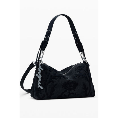 Black Polyurethane Women's Handbag