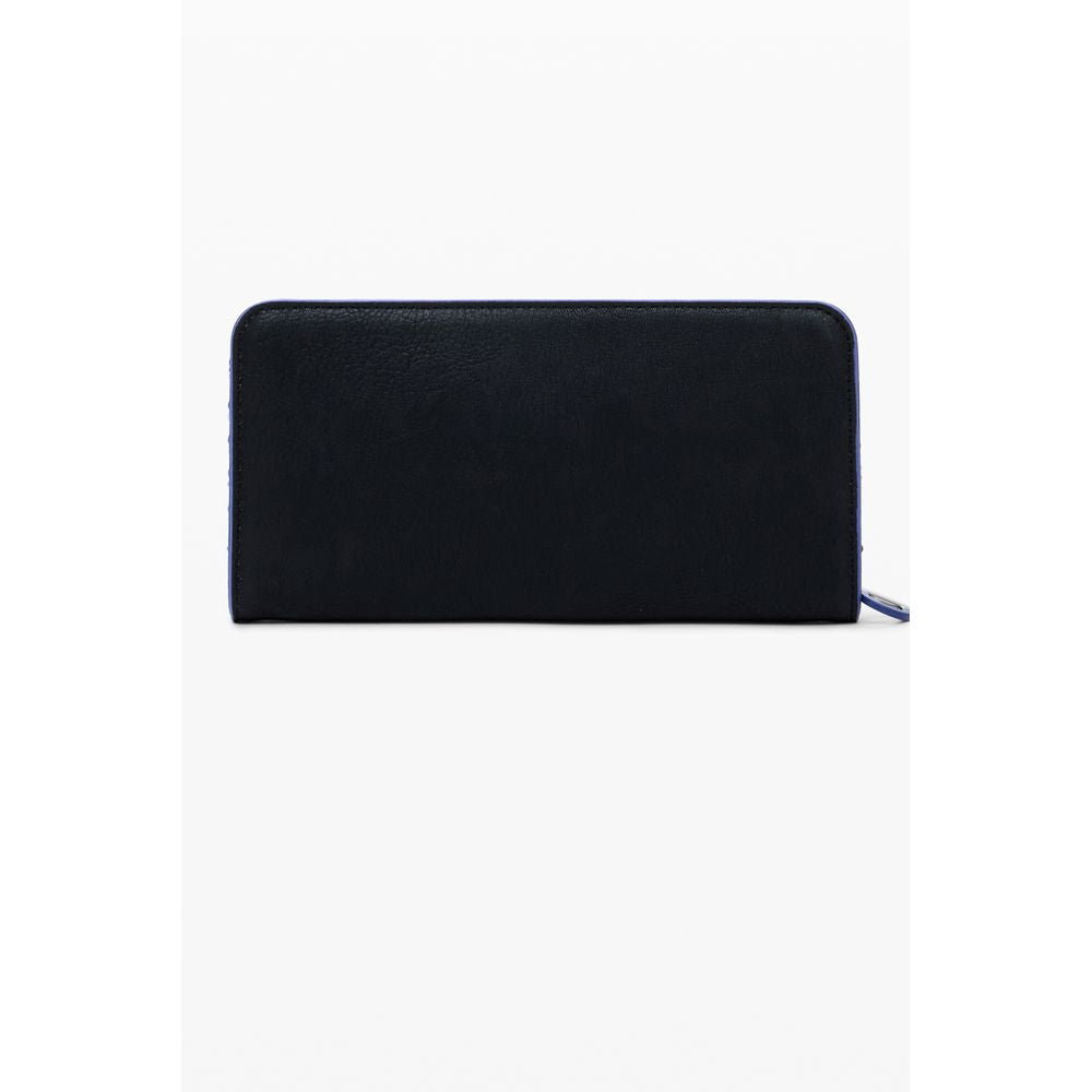 Black Polyurethane Women Wallet