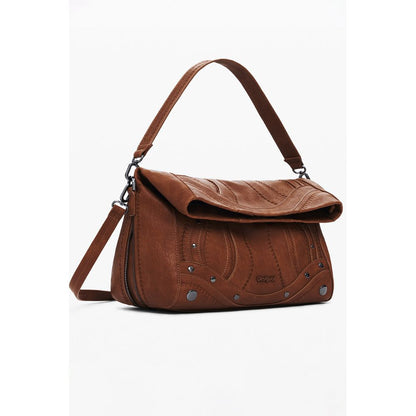 Brown Polyethylene Handbag