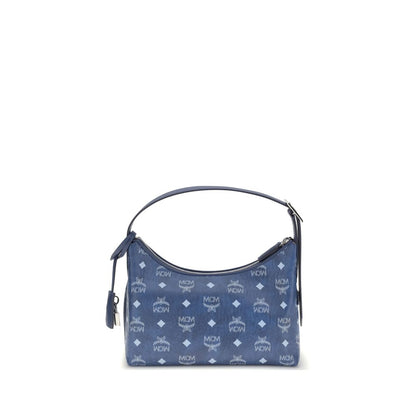 Blue Fabric Shoulder Bag