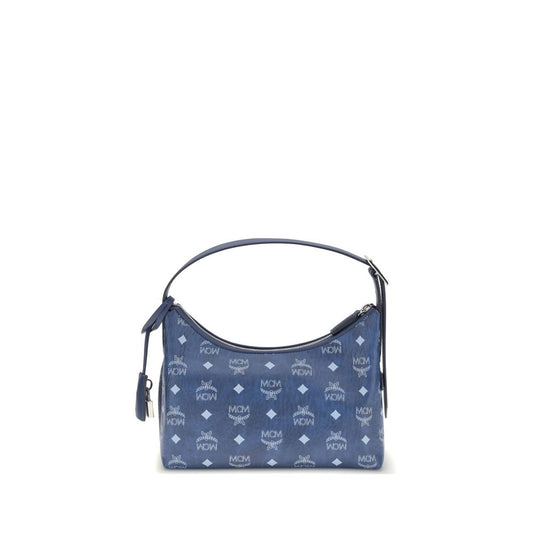 Blue Fabric Shoulder Bag