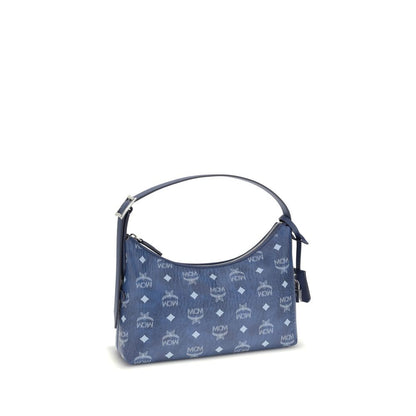Blue Fabric Shoulder Bag