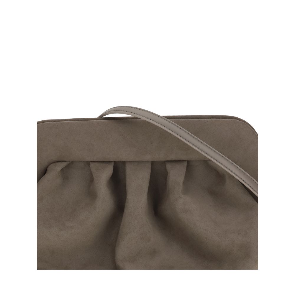 Brown Other Fibres Clutch Bag