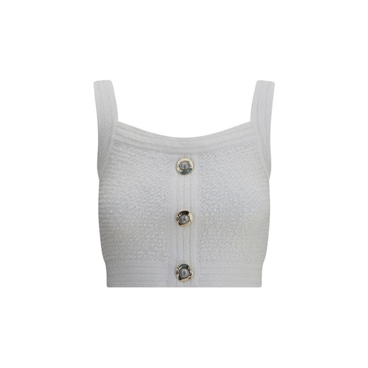 White Polyamide Top