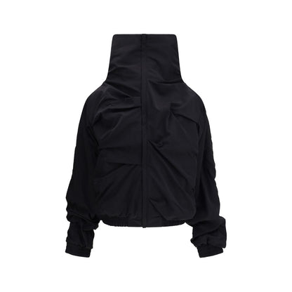 Black Polyamide Full-Length Jacket
