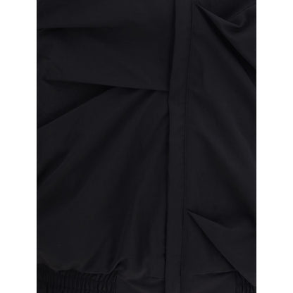 Black Polyamide Full-Length Jacket