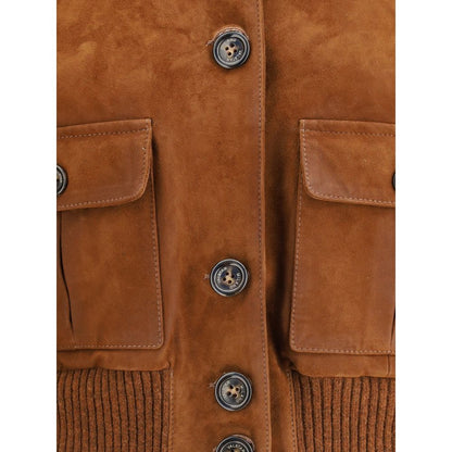 Brown Goatskin Jackets And Coat