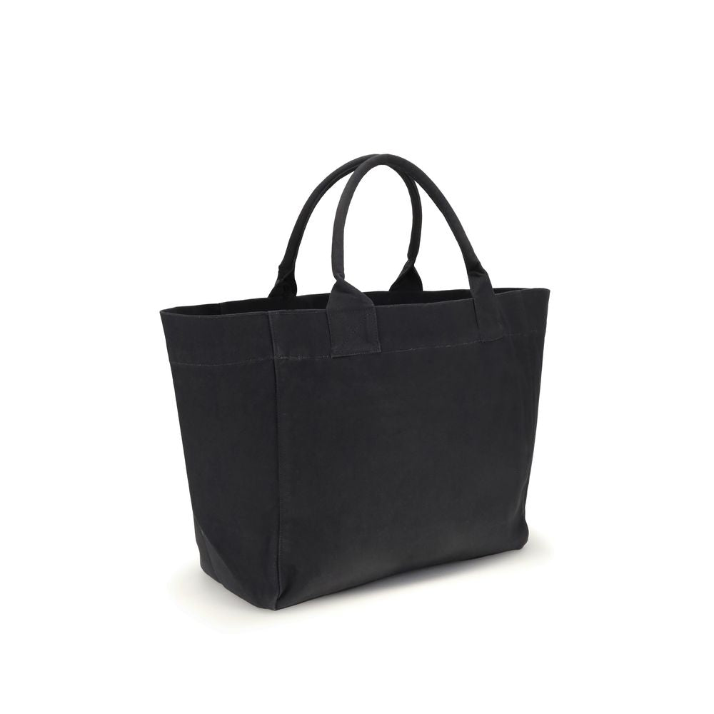 Black Recycled Cotton Shoulder Bag