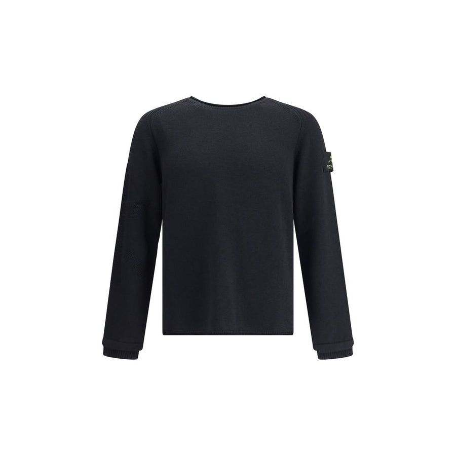 Black Merino Wool Sweatshirt