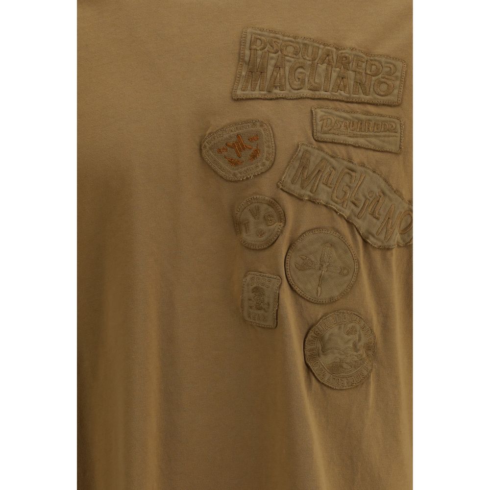 Brown Cotton T-Shirt